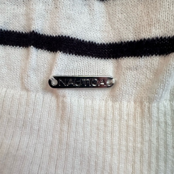 NAUTICA Striped Knit Sweater With Anchor - Picture 3 of 5